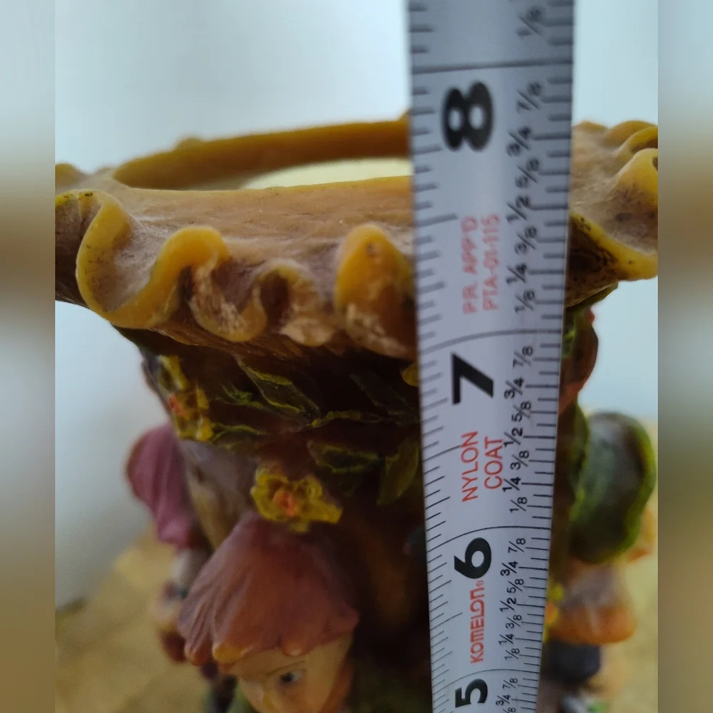 West Germany Candle Gunter Kerzen Hand Carved And Painted Stunning Unused 1950's